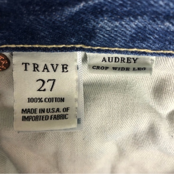 TRAVE Audrey Cropped Wide-Leg Jeans Size 27 - Picture 13 of 16